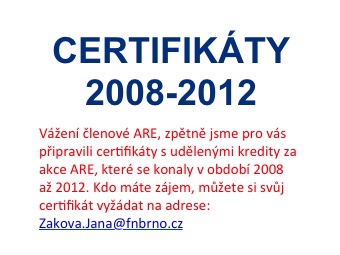 CERTIFIKÁTY 2008-2012